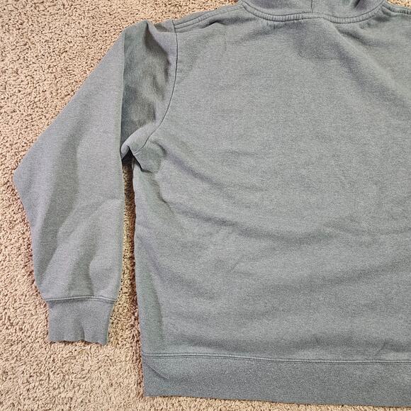 The North Face Mens Gray Pullover Hoodie Sweatshirt Size M Logo Fleece Cotton - Picture 7 of 14